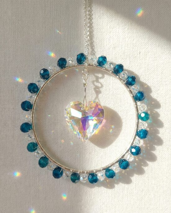 Handmade sun catcher for window – full circle